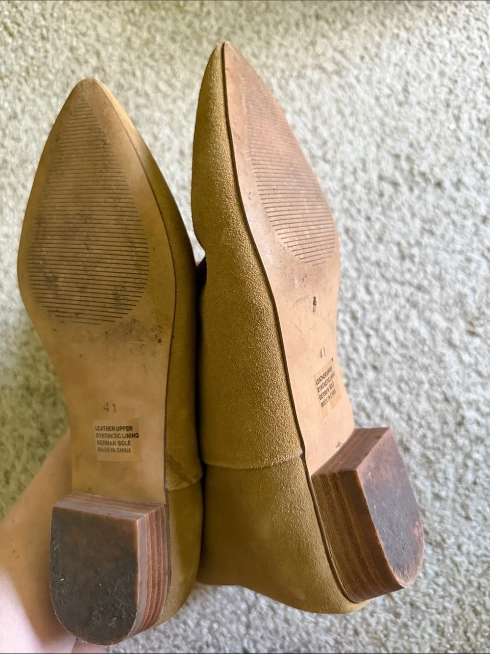 Over-the-Knee Suede Boots in Camel Tan